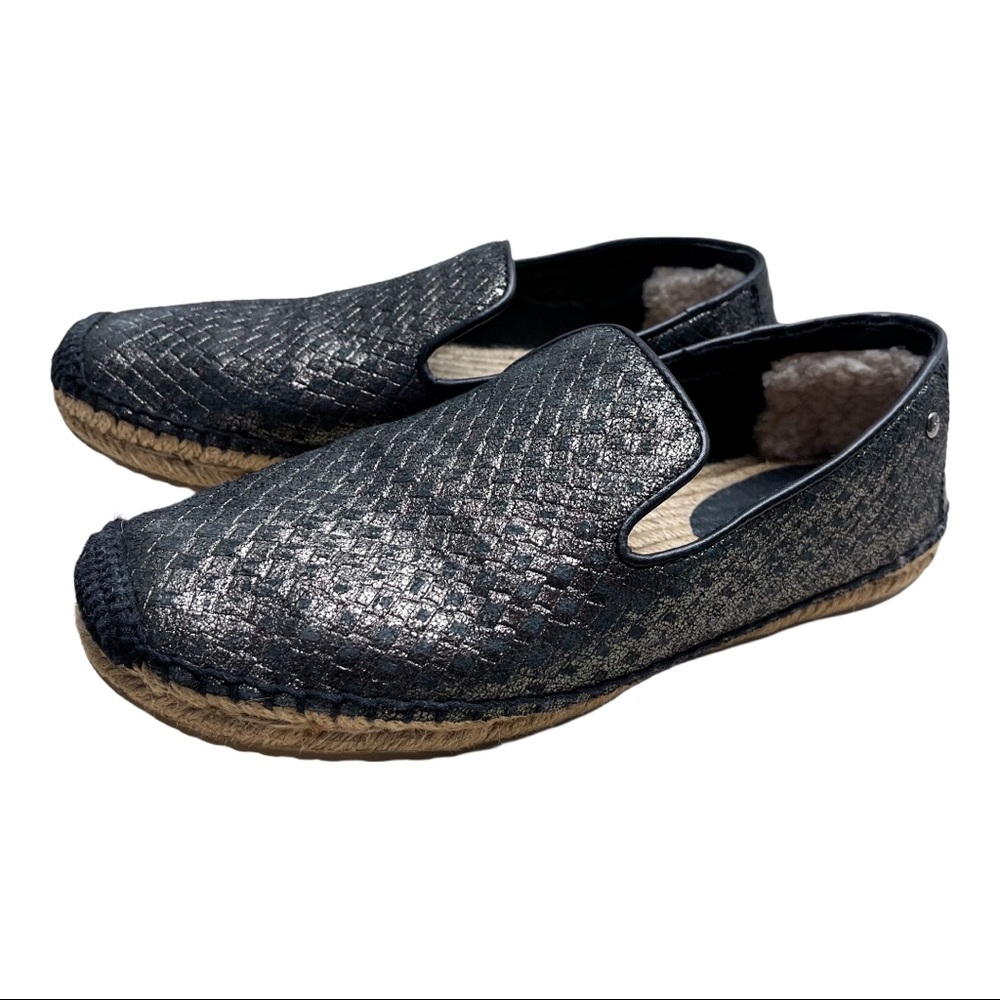 UGG Metallic Espadrilles Basket Shoe Size 7